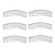 thumbnail image 2 of Peines para El Cabello Sunnimix 6 Piezas Accesorios Blanco K, 2 of 8