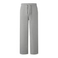 thumbnail image 6 of Womens Baggy Sweatpants Valentine's Day Bow Print Relaxed Fit Athletic Pants With Drawstring Casual Sport Pants With Pocket Light Gray L, 6 of 7