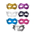thumbnail image 3 of Disfraz de mascarada de los hombres Bola de media cara Máscara de ojos Máscara de fiesta sexy (Plata), 3 of 5