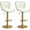 Cream White, variant on HOMCOM Height Adjustable Bar Stools Set of 2, Swivel Counter Stools