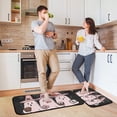 thumbnail image 6 of Halloween Pink Ghosts Kitchen Mats Non Slip Standing Desk Mat Runner Rug Washable Kitchen Rugs for Floor 2PCS, 6 of 7