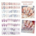 thumbnail image 2 of Ensemble de 24 Pcs de Faux Ongles Stylés - Conception Durable Qui Fait Gagner du Temps, 2 of 7