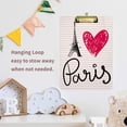 thumbnail image 6 of FMSHPON Paris Symbol Eiffel Tower Clipboard Hardboard Wood Nursing Clip Board and Pull for Standard A4 Letter 13x9 inches, 6 of 7