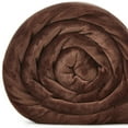 thumbnail image 4 of HomeRoots 531207 Knitted Polyester Solid Color Plush Throw Blanket, Taupe, 4 of 9