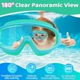 thumbnail image 4 of Kids Goggles with Comfort Fabric Strap, Kids Swim Goggles Wide View Anti-Fog/UV No Leaking Swimming Goggles for 3-14, 4 of 9