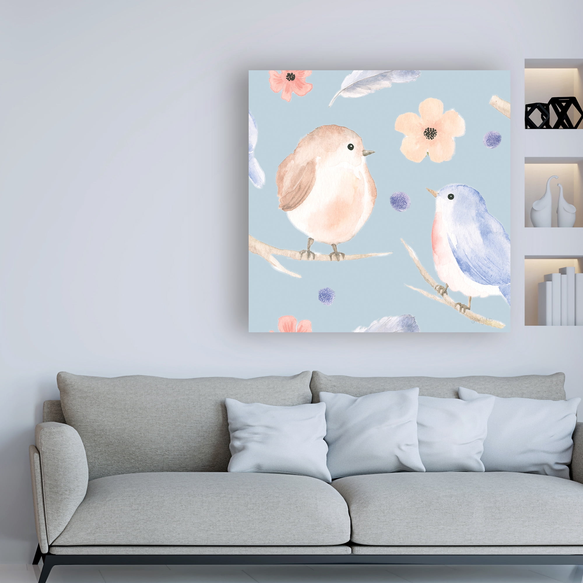 Trademark Fine Art 'Spring Sentiments pattern IA' Canvas Art by Jenaya Jackson
