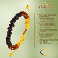 thumbnail image 5 of Amberalia Adjustable Adult Baltic Amber Bracelet, helps in pain relief - boost immune system - ONE SIZE FITS MOST - Polish Rainbow, 5 of 5