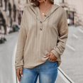 thumbnail image 2 of Vedolay Womens Plus Sweatshirts Fashion Printed Stand Up Collar Long Sleeve Hoodie Sweater Jackets for Women Khaki,L, 2 of 5