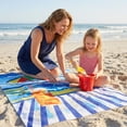 thumbnail image 6 of Unique Bargains Absorbent Lightweight Oversized Beach Towel Multi-Color 71" x 35", 6 of 8