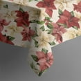 thumbnail image 5 of Multicolor Christmas Floral Pattern Square Tablecloth,Waterproof Square Table Cover,Wipeable Spillproof Washable Table Cover for Home Kitchen Party Decor 42"X42"(107x107cm), 5 of 6