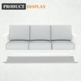 thumbnail image 2 of Solaste Patio Furniture Metal Couch, 3-Seat All-Weather Contemporary Aluminum Outdoor Sofa Chair with Cushions, Light Grey 3-seat sofa Light Grey, 2 of 7