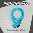 thumbnail image 2 of MELIVO Bike Lock,47.24" Motorcycle Lock,Cable Bicycle Lock Bike Lock with Key,Blue, 2 of 7