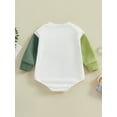 thumbnail image 2 of Toddler Baby  Romper, Long Sleeve Crew Neck Embroidery Letters Shamrock Bodysuit Clothes for Girls Boys, 2 of 7