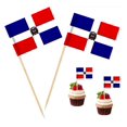 thumbnail image 1 of FHZJKJX 100 banderitas de palillo de dientes de República Dominicana, 1 of 3