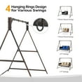 thumbnail image 3 of VINGLI Brown PE Rattan Outdoor Porch Swing Frame, Heavy Duty, 3 of 7