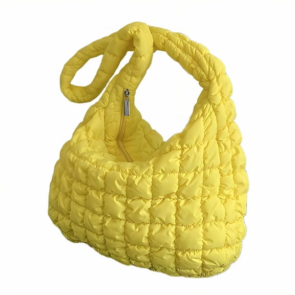 GASTROPOD Puffy Tote Bag,Tear-Resistant Lining Puffer Purse,Large Capacity Puffy Bag,17*12*4"