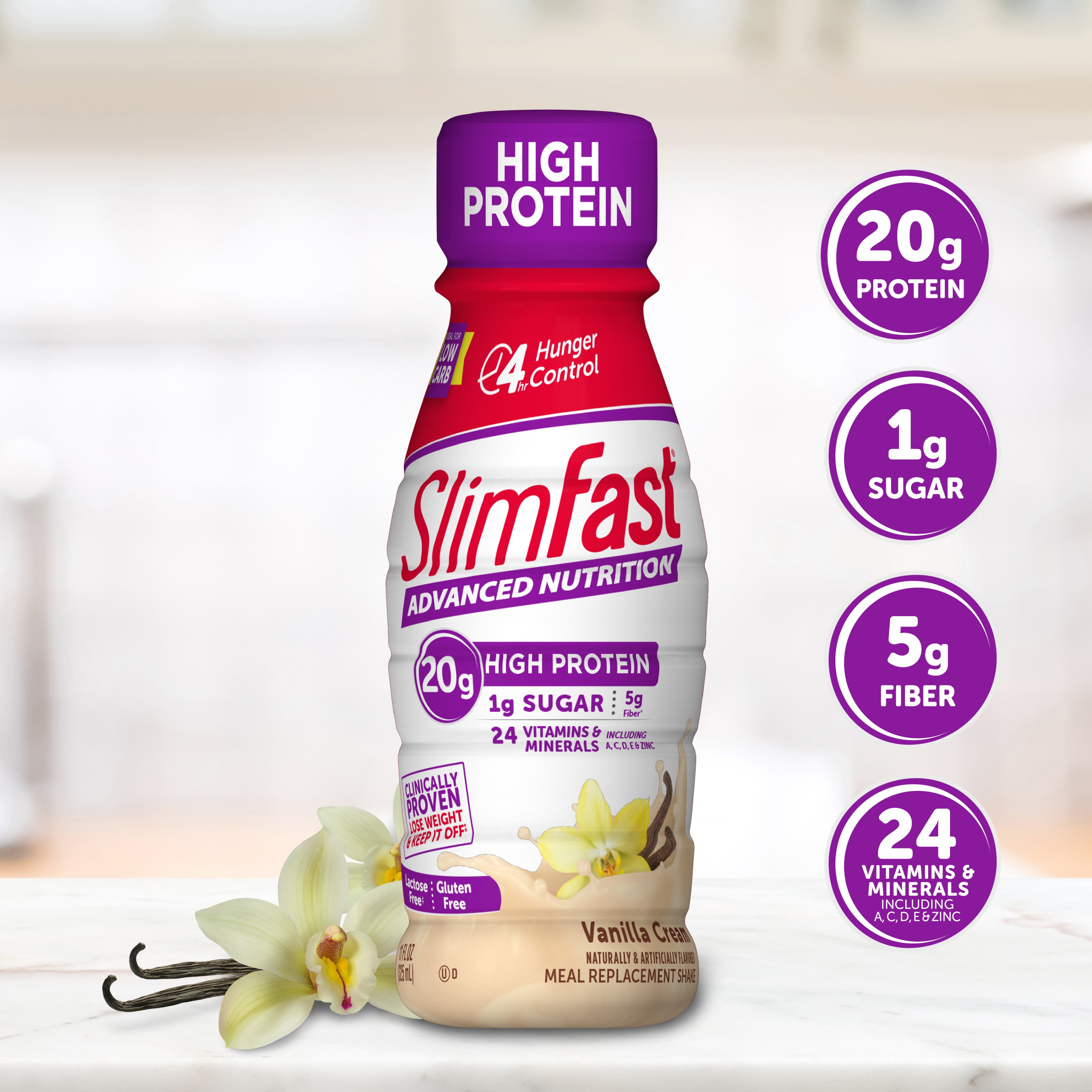 Buy SlimFast Advanced Nutrition Vanilla Cream Meal ...