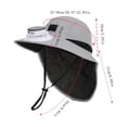 thumbnail image 3 of Summer Solar Powered Cooling Fan Safari Hat with UPF 50+ UV Protection Wide Brim Outdoor Fishing Headwear Beige, 3 of 7