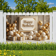 thumbnail image 5 of Gold Balloons Happy Birthday Banner Elegant Theme Celebration Decor Backdrop for Birthday Party Indoor Decoration Holiday Celebration, 5 of 7