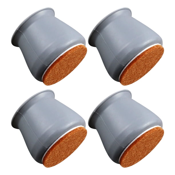 Ounissouiy Protector de silicona para patas de silla, 4 Uds., cubierta antideslizante para pies de mesa, tapa para patas de muebles de suelo de dura Cubiertas para muebles de jardín Gris