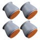 thumbnail image 1 of Ounissouiy Protector de silicona para patas de silla, 4 Uds., cubierta antideslizante para pies de mesa, tapa para patas de muebles de suelo de dura Cubiertas para muebles de jardín Gris, 1 of 6
