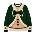 thumbnail image 5 of Kcolen Mens Funny Hairy Chest Christmas Sweater,Fall Winter Loose Fit Novelty Pullover Sweatshirt for Outdoor Christmas Holiday Party Casual Wear, 5 of 5