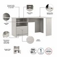 thumbnail image 3 of Bush Furniture Cabot 60W Corner Desk with Storage in Linen White Oak, 3 of 5