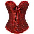 thumbnail image 1 of Femmes Corsets Bustiers Désossés Top Brodé Grande Taille, 1 of 6