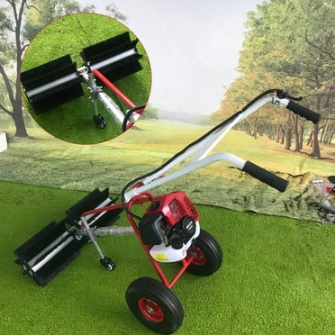 TOOL1SHOoo Portable  2-stroke 43cc Grass Brush Electric Broom Hand-held Lawn Sweeping Tool Gas Powered Sweeper