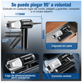 thumbnail image 3 of Aspiradora Para Auto  Bloosom Portátil De Inalámbrica 8500pa 3 En1 Negro, 3 of 4