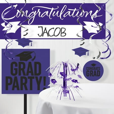 Purple Graduation School Spirit Decoration Kit