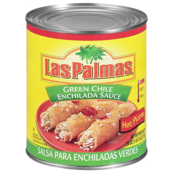 Las Palmas Hot Green Chile Enchilada Sauce 28 oz. Can