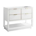 thumbnail image 5 of Avanity Allie-V42-G Allie 42" Single Free Standing Wood Vanity Cabinet Only - White, 5 of 5