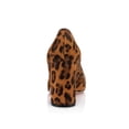 thumbnail image 3 of YDN Women Fashion Round Toe Slip on Pumps Mid High Chunky Heels Comfortable Party Business Dress Shoes Size 11 Leopard, 3 of 4