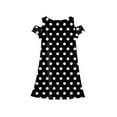 thumbnail image 6 of XADYUY Girls Dresses Casual A-Line Sleeveless Toddler Skater Polka Dot Twirl Crew Neck Swing kids sundresses girls 4-16,Black 11-12 Years, 6 of 6