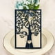 thumbnail image 2 of Manga de bolsillo cortada con láser, blanco, azul marino, oro, plata, purpurina, árbol hueco, invitación DIY, tarjeta de invitación de boda, sobre de felicitación, 1x, 2 of 4