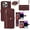 Winered, variant on Feishell Compatible with for iPhone 13 Pro Max Wallet Case Crossbody, Zipper Phone Case with RFID Blocking Card Holder Wrist Strap Leather Purse Gift for Women For iPhone 13 Pro Max, Rosegold