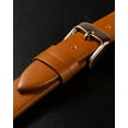 thumbnail image 4 of Uxcell Genuine Leather Band Smooth Flat Leather Watch Strap for Men and Women Brown/Rose Gold 12mm, 4 of 7