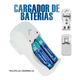 thumbnail image 3 of Cargador Malubero Con 26 Baterías Recargables 8 AAA 18 AA Recargas soportadas 1000 veces, 3 of 3