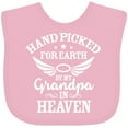 thumbnail image 3 of Inktastic Handpicked for Earth by My Grandpa in Heaven Angel Wings Boys or Girls Baby Bib, 3 of 4