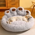 thumbnail image 1 of Dog Mat Round Large Pet Cat House Plus Velvet Deep Sleeping Warm Bear Paw Shape Super Soft Cushion for Medium&large Dogs Bed ShopWise Round, 1 of 7