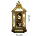thumbnail image 2 of LED Ramadan Lantern Ramadan Decoration Lights Exquisite Ramadan Hanging Light for Birthday Eid Mubarak, 2 of 6