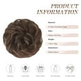 thumbnail image 3 of Messy Bun Beach Blonde Hair Piece Human Hair Blonde – Natural Soft Updo Look, Secure & Lightweight Hair Bun Extensions For Women, messy bun hair piece, 3 of 8