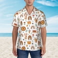 thumbnail image 4 of Daiia cute Rainbow Animal Hawaiian Shirt for Men Gentle Cotton Regular Short Sleeve Casual-Small, 4 of 9