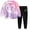 Purple, variant on larppty Kids Toddler Girl Long Sleeve Bow Sweatshirt & Denim Straight Leg Jeans Pants Fall Winter Outfits Set (Sky Blue,8-9 Years)