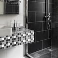 thumbnail image 2 of Ymiko PVC Wall Sticker， Wall Sticker, 39.4x7.9in Wall Decor Self‑Adhesive Tile Sticker For Background Home Kitchen Floors, 2 of 8