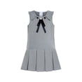 thumbnail image 1 of Girls Dress Pleated White Black Plaid Collar School Uniform 4 Years, 1 of 6