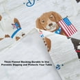 thumbnail image 7 of Newbridge Patriotic Dogs and American Flag 60 x 84 inch Rectangle Vinyl Flannel Backed Tablecloth, 7 of 7