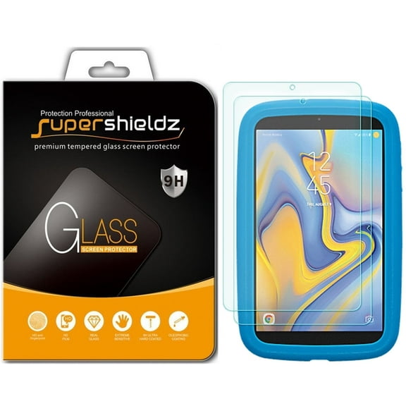 [2-Pack] Supershieldz for Verizon Gizmo Tablet by Samsung (2018) Tempered Glass Screen Protector, Anti-Scratch, Anti-Fingerprint, Bubble Free
