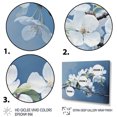 thumbnail image 3 of Designart "Apple Blossom Monochromatic gracefulness IX" Apple Blossom Metal Wall Décor Set, 3 of 5